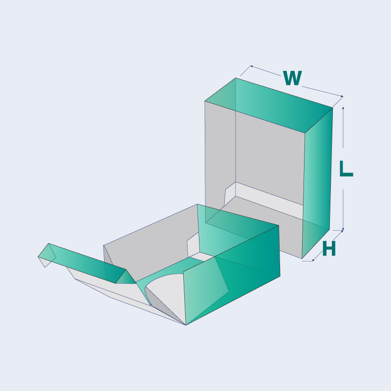 Self Locking Two Piece Boxes